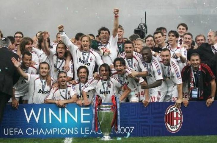 AC Milan kala menjuarai Liga Champions 2007. (Mustafa Ozer/AFP)