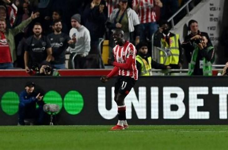 Striker Brentford, Yoane Wissa. (Glyn Kirk/AFP)