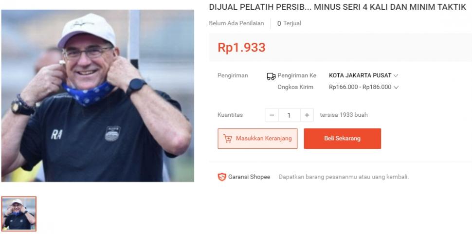 Robert Rene Alberts dijual di toko online. (Screencapture/Shopee)