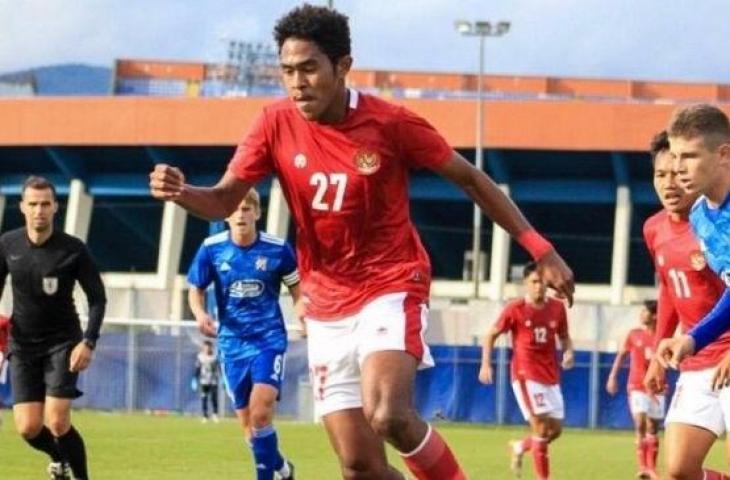 Braif Fatari saat tampil bersama Timnas Indonesia U-19. (Laman resmi Persija)