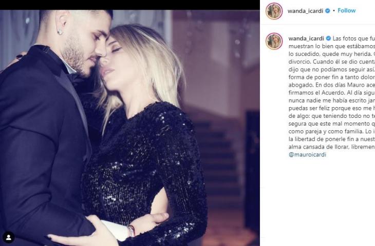 Wanda Nara bagikan foto mesra bareng Mauro Icardi. (Instagram/wanda_icardi)