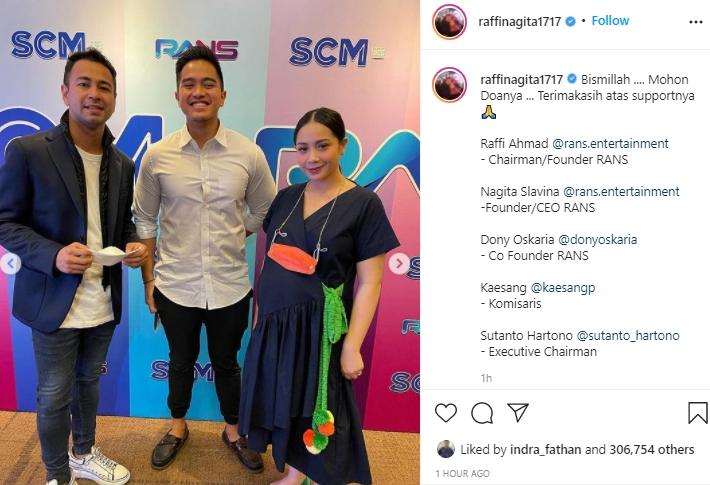 Kaesang Pangarep gabung perusahaan Raffi Ahmad dan Nagita Slavina. (Instagram/@raffinagita1717)