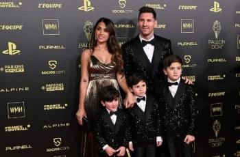 Respons Berkelas Messi saat Istrinya 'Diusir' di Sesi Foto Ballon d'Or 2021