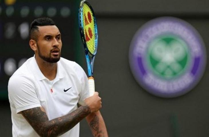 Petenis Australia, Nick Kyrgios. (ADRIAN DENNIS / AFP)