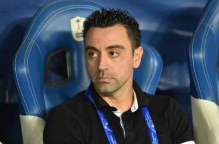 Mantan pelatih Al Sadd's asal Spanyol Xavi Hernandez menyaksikan laga semifinal leg kedua AFC Champions League antara klub Qatar Al Sadd melawan klub Arab Saudi Saudi' Al Hilal di Riyadh, pada 22 Oktober 2019. ANTARA/AFP/Fayez Nureldine