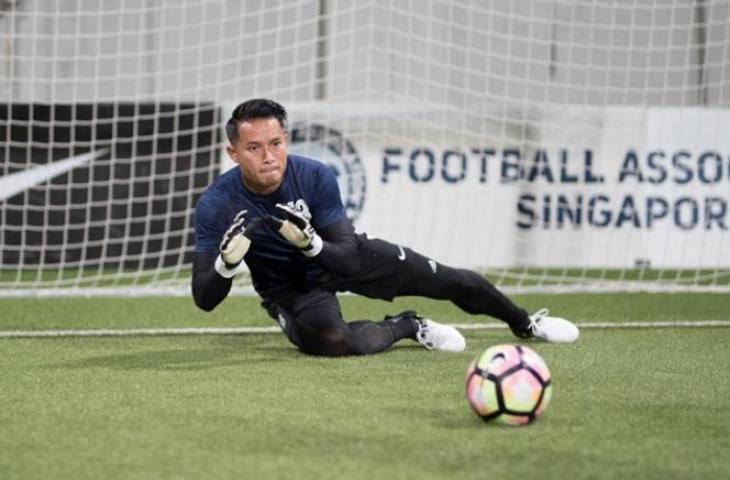 Hassan Sunny, kiper senior Timnas Singapura. (dok.FAS)