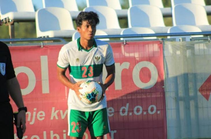 Bek Persib Bandung, Bayu Mohamad Fiqri saat membela Timnas Indonesia U-19. (Dok. PSSI)