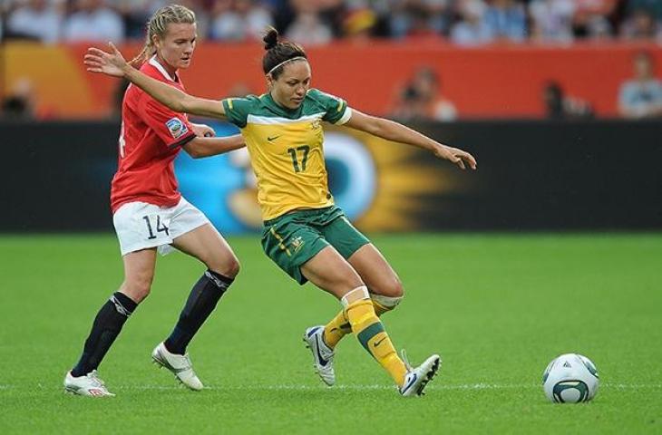 Pemain Timnas Wanita Australia, Kyah Simon. (Socceroos)