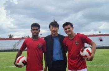 Reaksi Tak Terduga Shin Tae-yong saat Bertemu Lagi Alfeandra Dewangga di Laga Uji Coba Timnas Indonesia U-22