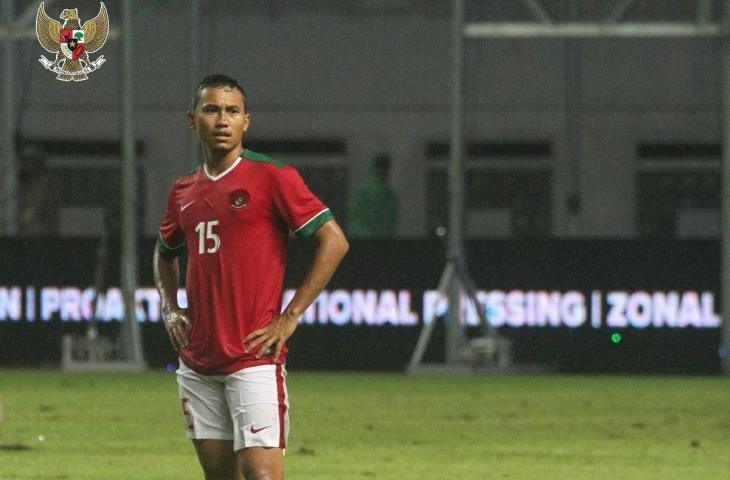 Ricky Fajrin ketika membela Timnas Indonesia. (Dok. PSSI)