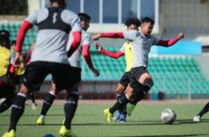 Latihan perdana Timnas Indonesia U-23 jelang Piala AFF U-23 2022. (dok. PSSI)