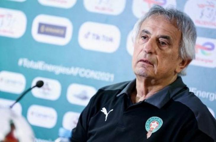 Pelatih Timnas Maroko, Vahid Halilhodzic. (CHARLY TRIBALLEAU / AFP)