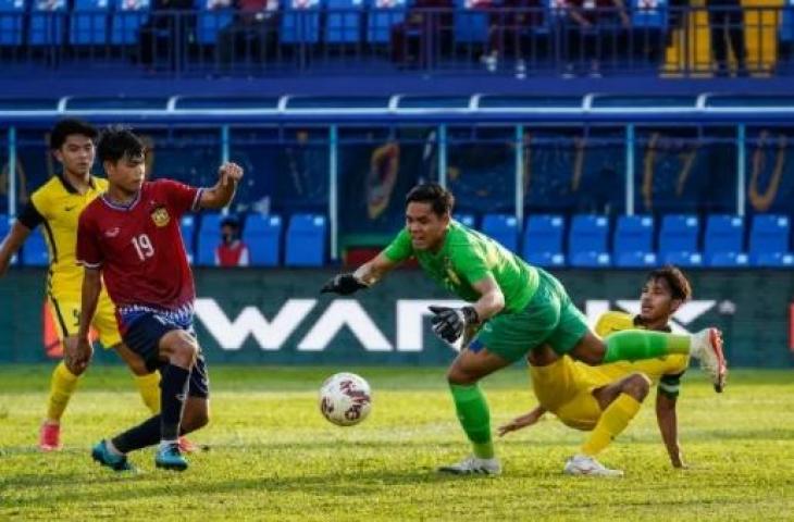 Timnas Malaysia vs Laos di Piala AFF U-23 2022, Jumat (19/2/2022). (dok.aseanfootball.org)