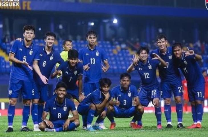 Timnas Thailand U-23 di Piala AFF U-23 2022. (Instagram/@changsuek)