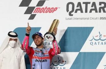 Juara MotoGP Qatar 2022 Enea Bastianini Ternyata Pakai Helm Buatan Indonesia