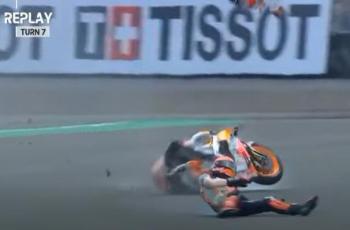 Kecelakaan saat Pemanasan, Marc Marquez Langsung Dibawa ke Rumah Sakit