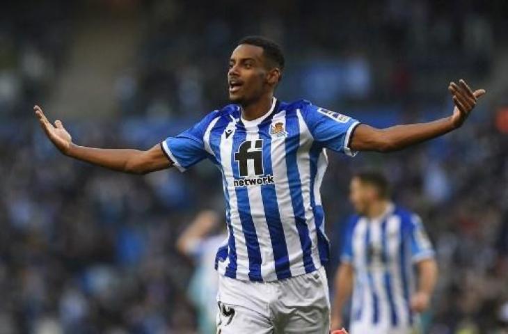 Penyerang Real Sociedad, Alexander Isak. (ANDER GILLENEA / AFP)