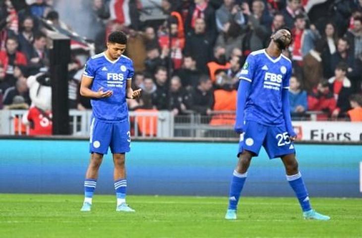 Wesley Fofana tetap jalani ibadah puasa Ramadan saat Leicester City tahan imbang Manchester United. (AFP)