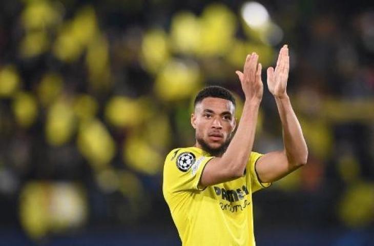 Gelandang Villarreal, Arnaut Danjuma, usai menjadi bintang kemenangan timnya atas Bayern Munchen. (Christof Stache/AFP)