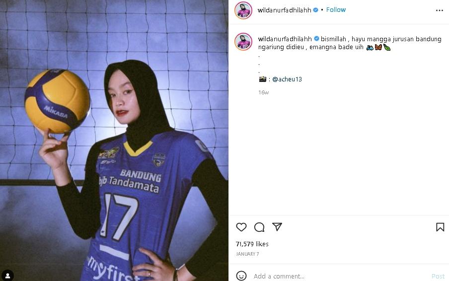 Potret Wilda Siti Nurfadilah. (Instagram/@wildanurfadhilahh)