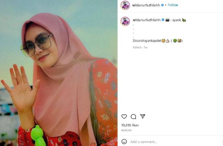 Potret Wilda Siti Nurfadilah. (Instagram/@wildanurfadhilahh)