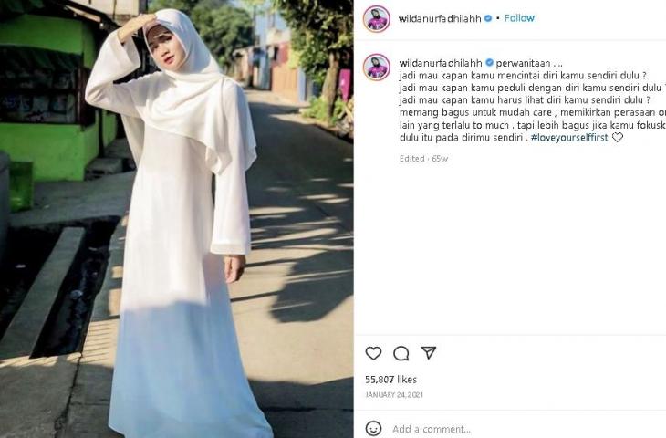 Potret Wilda Siti Nurfadilah. (Instagram/@wildanurfadhilahh)