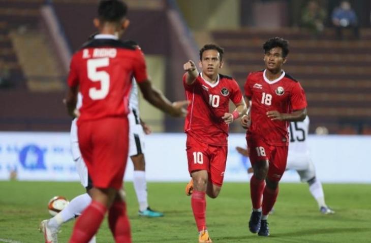 Timnas Indonesia U-23 vs Timor Leste di SEA Games 2021. (dok.AFF)