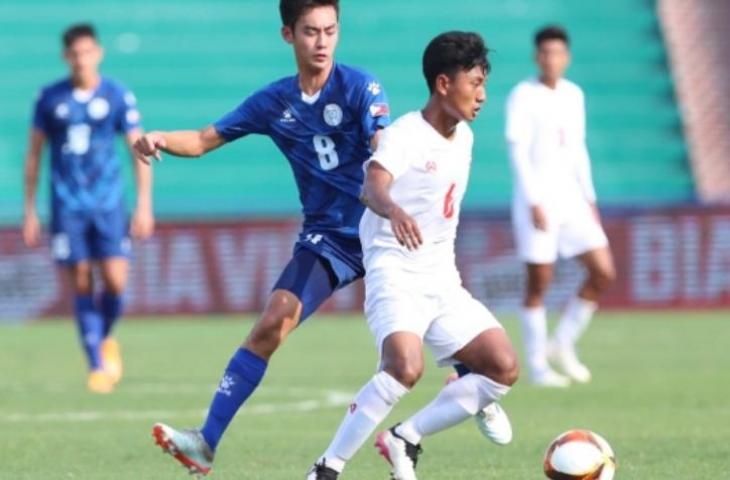 Myanmar U-23 kalahkan Filipina 3-2 di SEA Games 2021. (dok.AFF)