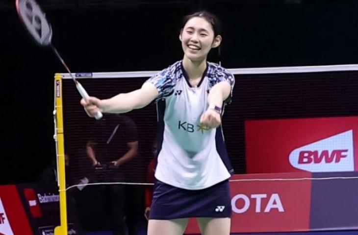 Tunggal putri Korea Selatan, Sim Yu Jin di Piala Uber 2022. (dok.BWF)