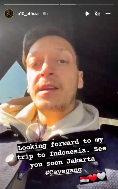 Mesut Ozil dikabarkan segera datang ke Indonesia. (Instagram)