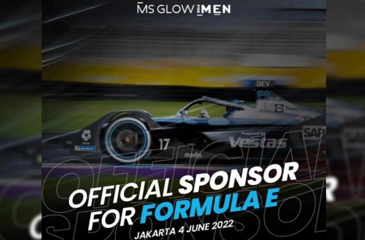 MS Glow for Men jadi sponsor resmi Jakarta Formula E. (ist)