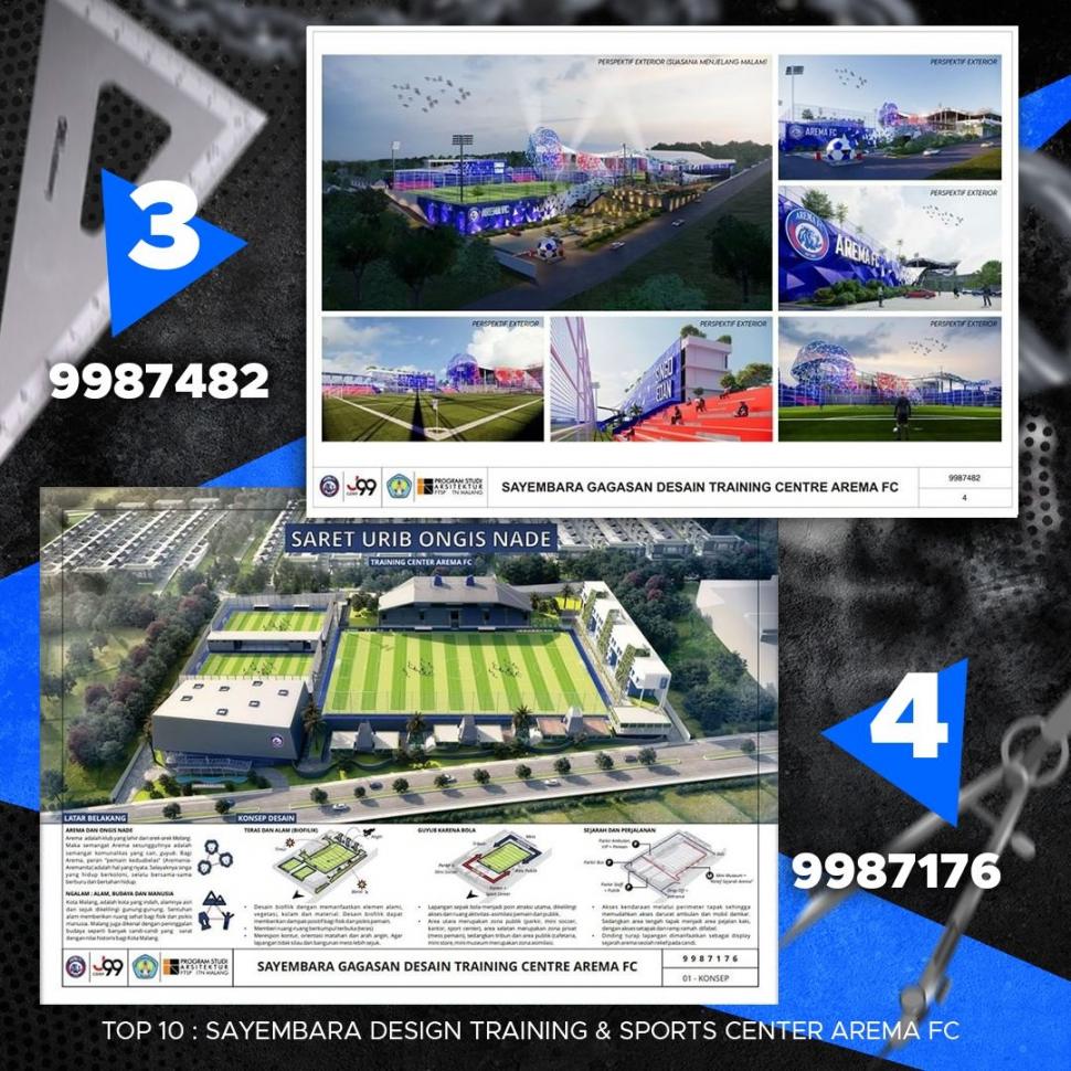 Desain sayembara Arema FC yang terpilih dalam 10 daftar akhir. (Dok. Arema FC)