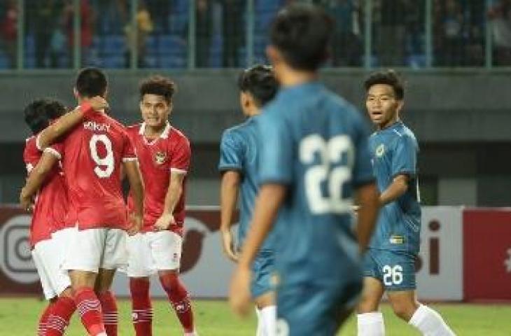 Timnas Indonesia U-19 vs Brunei Darussalam di Piala AFF U-19 2022. (dok.PSSI)