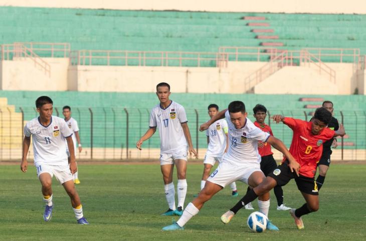 Timnas Timor Leste saat Laos di Piala AFF U-16 2022. (Dok. Lao FF)