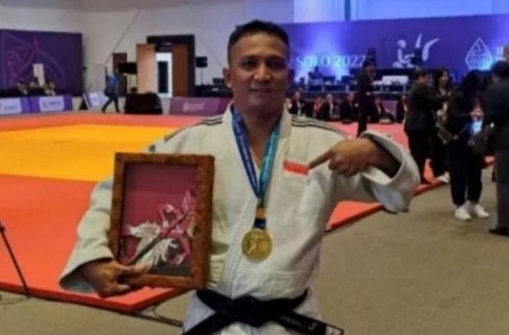 Sahrul Sulaiman, pejudo putra National Paralympic Committee (NPC) Sumatera Utara (ANTARA/HO)