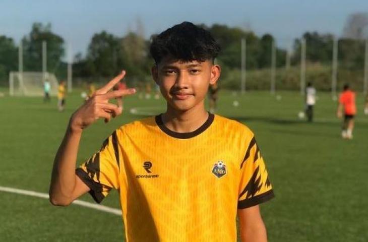 Pemain Timnas Malaysia U-16 keturunan Indonesia, Mulia Sugeharto. (Instagram/@_muliahairi)