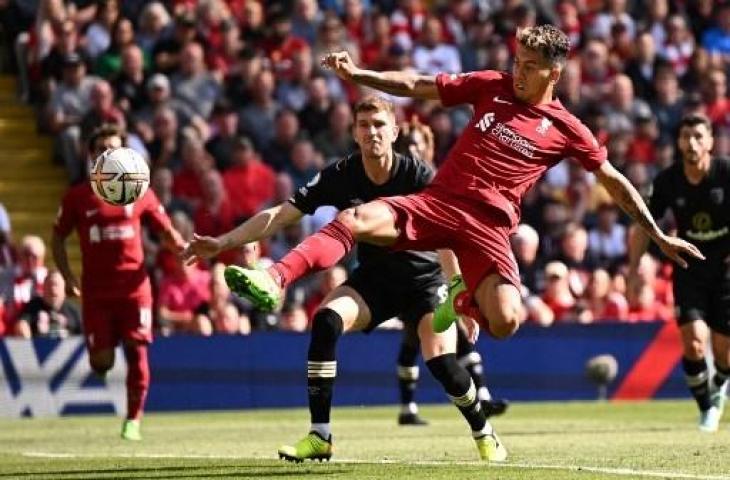 Roberto Firmino borong dua gol saat Liverpool hajar Bournemouth 9-0 pada pekan keempat Liga Inggris. (AFP)