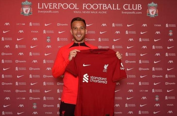 Arthur Melo resmi berseragam Liverpool dengan status pinjaman dari Juventus. (Twitter)