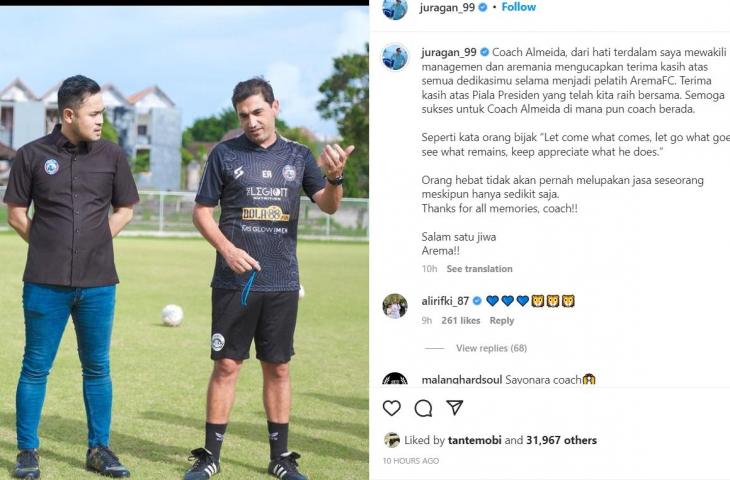 Juragan 99 bersama Eduardo Almeida (Instagram)