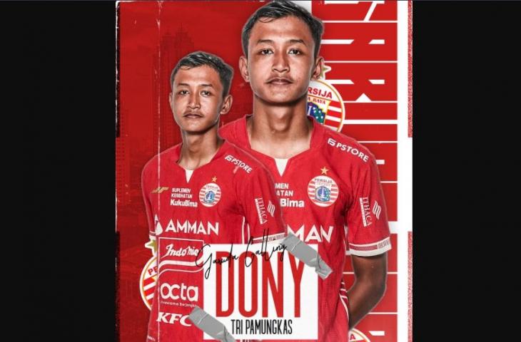 Pemain Persija EPA, Dony Tri Pamungkas dipanggil Timnas Indonesia U-19 (Persija)