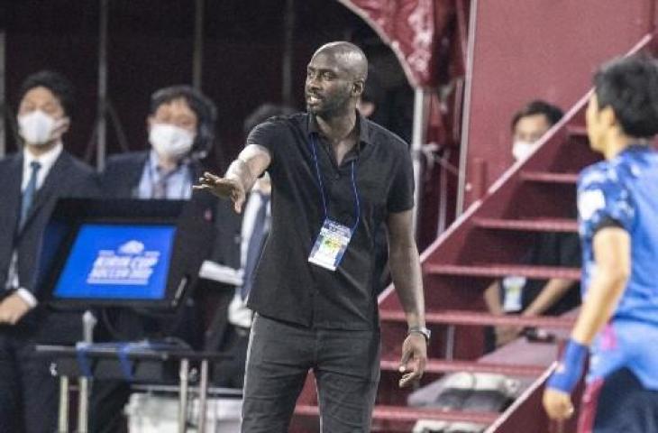 Pelatih Timnas Ghana, Otto Addo, dalam pertandingan uji coba melawan Jepang, 10 Juni 2022. (Charly Triballeau/AFP)