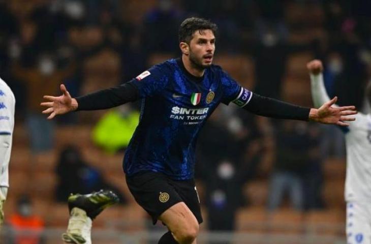 Andrea Ranocchia saat masih berseragam Inter Milan. (AFP)