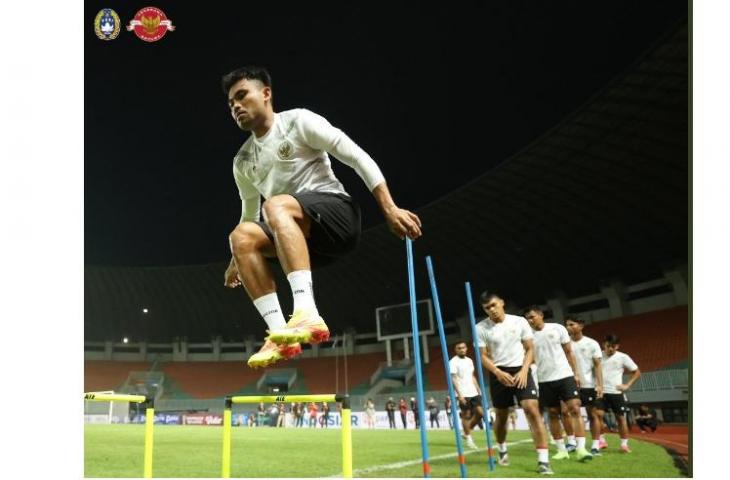 Persiapan para pemain Timnas Indonesia jelang laga melawan Curacao (Twitter/PSSI)