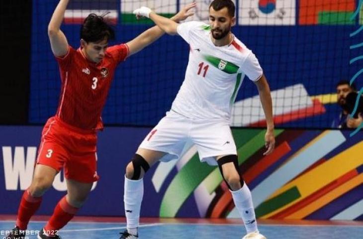 Timnas Futsal Indonesia vs Iran di Piala Asia Futsal 2022. (Dok. FFI)