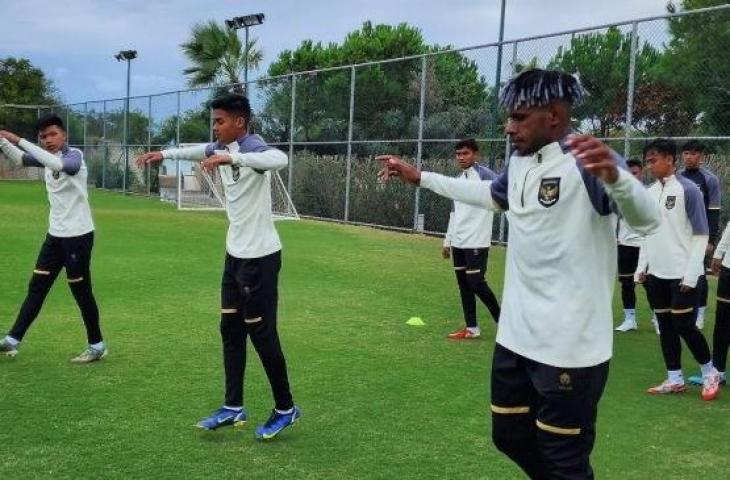 Timnas Indonesia U-20 menjalani latihan perdana di Turki pada Minggu (16/10/2022). [Dok. PSSI]