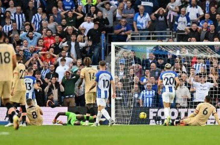 Chelsea alami kekalahan dari Brighton di pekan ke-13 Liga Inggris musim 2022/2023. (Glyn KIRK / AFP)