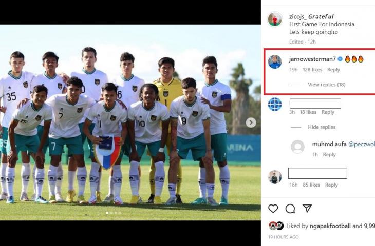 Zico Soree saat bermain untuk Timnas Indonesia U-20 (Instagram/@zicojs_)