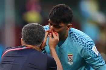 Piala Dunia 2022: Momen Mengerikan Kiper Iran Cedera Hingga Hidung Berdarah di Laga Inggris vs Iran