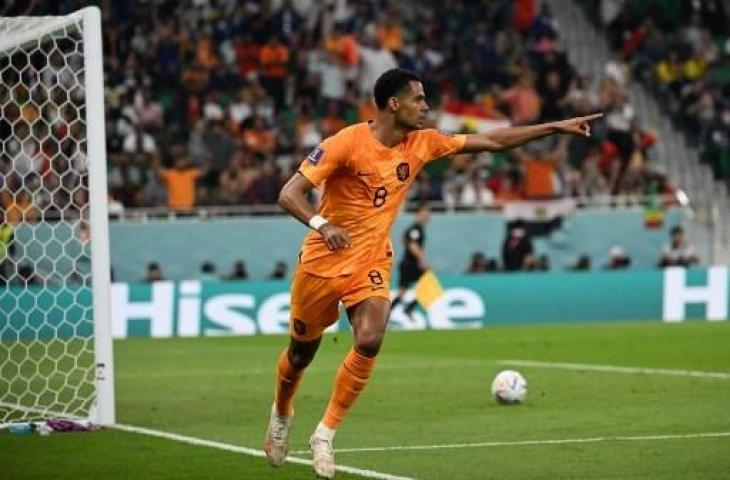 Cody Gakpo jadi penyelamat timnas Belanda kalahkan Senegal di Piala Dunia 2022 berkat gol tunggalnya. (OZAN KOSE / AFP)