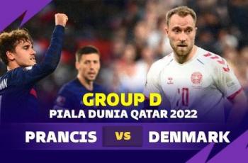 Link Live Streaming Prancis vs Denmark di Piala Dunia 2022, Kick Off 23.00 WIB